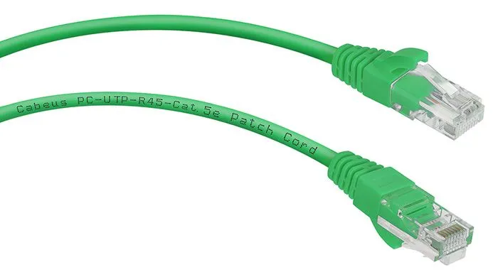 Cabeus PC-UTP-RJ45-Cat.5e-2m-GN