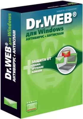 Dr.Web для Windows  Антивирус+Антиспам + криптографическая система Atlansys Bastion, на 24 месяце