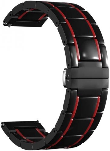 Ремешок на руку Lyambda LIBERTAS DSG-09-20-BR керамический для часов 20 mm black/red