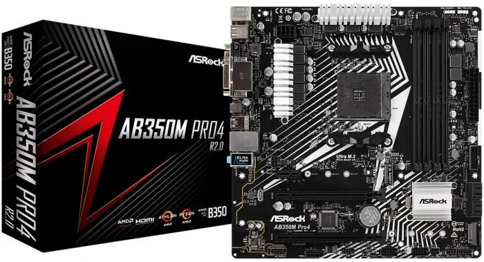 фото ASRock AB350M PRO4 R2.0