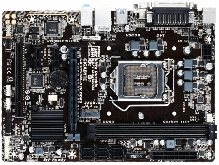 фото GIGABYTE GA-B150M-D3V DDR3