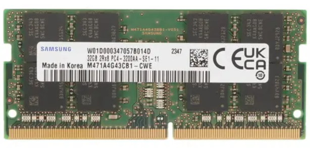 Модуль памяти SODIMM DDR4 32GB Samsung M471A4G43CB1-CWE PC4-25600 3200MHz CL22 1.2V - фото 1