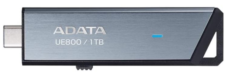 

Накопитель USB 3.2 1TB A-Data AELI-UE800-1T-CSG Elite UE800, TypeC, серый, металлич.1000/1000 Mb/s, AELI-UE800-1T-CSG