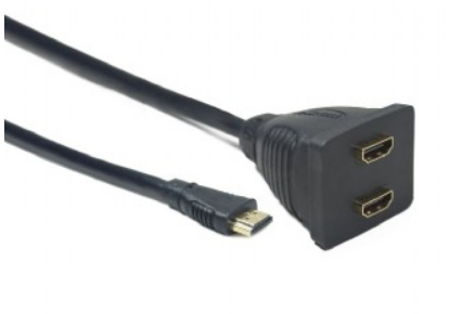 

Разветвитель HDMI Cablexpert DSP-2PH4-002 HD19F/2x19F, 1 компьютер => 2 монитора, пасивный, Full-HD, 3D, 1.4v, DSP-2PH4-002