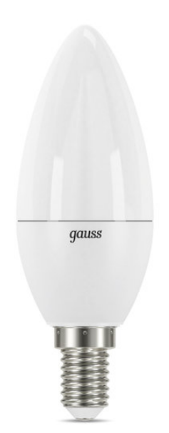 

Лампа светодиодная Gauss 103101107-D LED Candle-dim E14 7W 3000К диммируемая 1/10/100 (10шт), 103101107-D