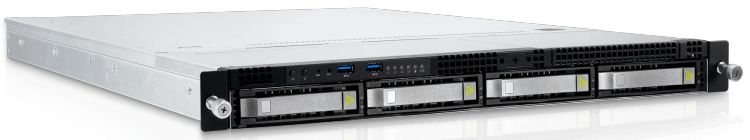 Корпус серверный 1U InWin IW-RS104-07 NVMe Hybrid Storage Server 4 x hot-swappable 3.5" NVMe/SAS/SATA bays 750W AcBel R1BA2751A*2