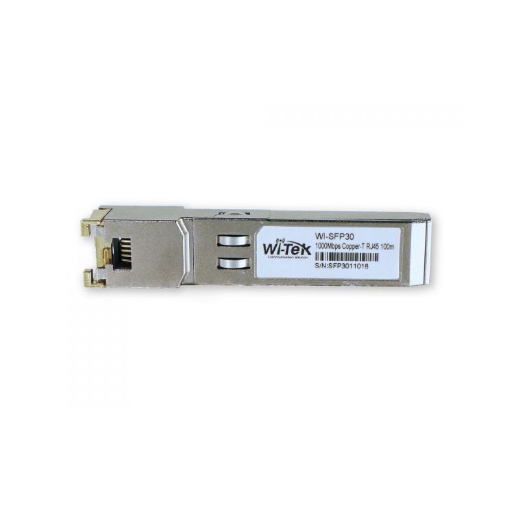 

Модуль SFP+ Wi-Tek WI-SFP30 с интерфейсом RJ45, до 100м, WI-SFP30