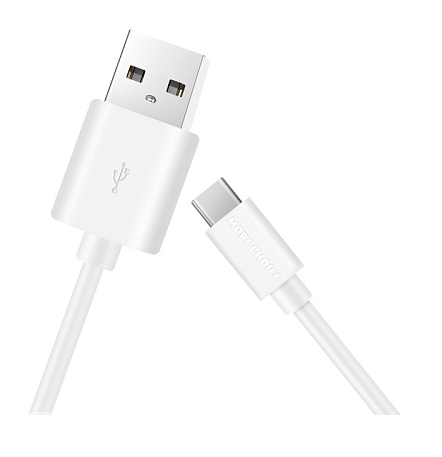 Кабель интерфейсный More Choice K13a USB 2.1A для Type-C TPE 1м White, цвет белый K13a White - фото 1