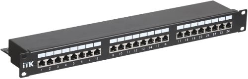 

Патч-панель 19", 24xRJ45, STP, Кат. 5е ITK PP24-1UC5ES-D05, PP24-1UC5ES-D05