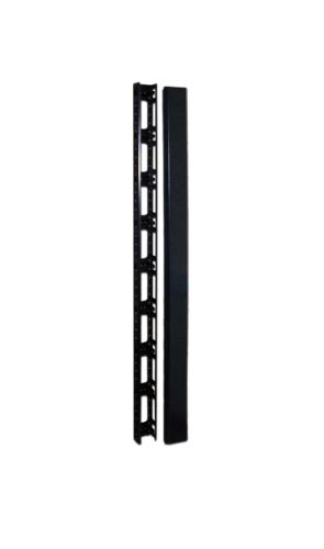 Органайзер TWT TWT-CBB-ORG42U вертикальный, 42U, для шкафов Business шириной 800 мм, металл, 2 шт., черный
