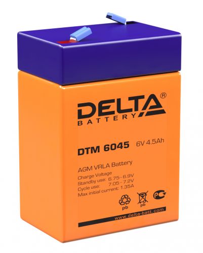 

Батарея Delta DTM 6045, DTM 6045