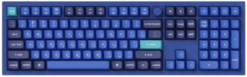Клавиатура Keychron Q6-O2-RU RGB подсветка, синий свитч, 108 кнопок, синяя, цвет белый