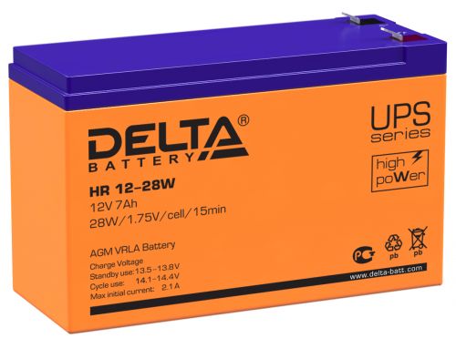 Батарея Delta HR 12-28 W 12В, 7Ач, 151/65/100