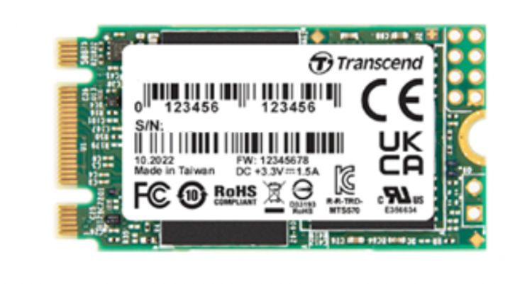 

Промышленный накопитель SSD M.2 2242 Transcend TS40GMTS210I MTS210I 40GB SATA 6Gb/s 3D TLC BiCS5 560/400MB/s MTBF 3M 2289 TBW, TS40GMTS210I