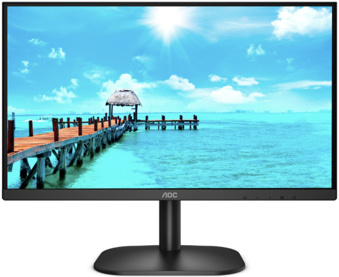 Монитор 23,8" AOC 24B2XH/EU 1920x1080 IPS LED,4ms, 250 кд/м2, 20000000:1, 178°/178°, VGA, HDMI, black