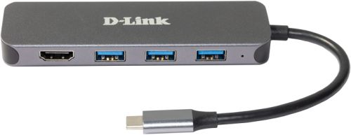 Разветвитель USB 3.0 D-link DUB-2333/A1A 3*USB3.0, USB-C/PD3.0, HDMI