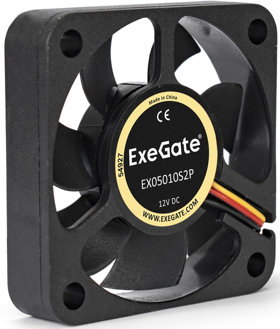 

Вентилятор Exegate EX05010S2P EX283365RUS 50x50x10 мм, подшипник скольжения, 2pin, 4500RPM, 24dBA, EX05010S2P