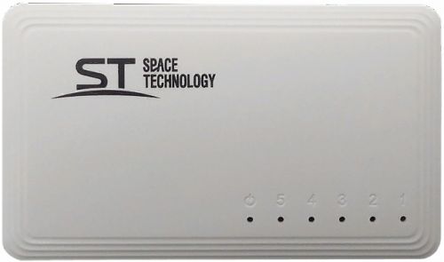 Коммутатор Space Technology ST-GS50 5-ти портовый,обеспечивает подключение сетевых клиентов со скоро