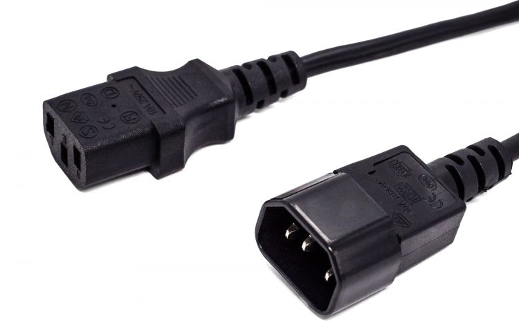 Комплект кабелей Filum FL-PC6-C13-C14-3M 75 шт., С13- C14, 3х0.5мм², 220В, 6A, чёрный, 3м