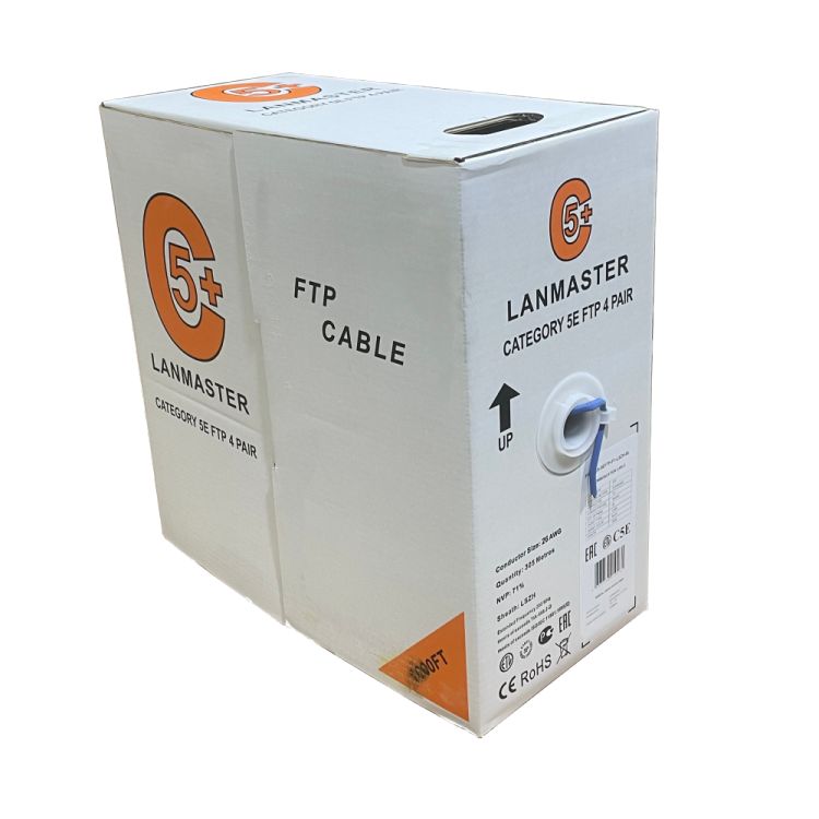 

Кабель витая пара F/UTP 5e кат. 4 пары Lanmaster LAN-5EFTP-PT-LSZH-GY 100Mhz, LSZH, серый, 305 м, LAN-5EFTP-PT-LSZH-GY