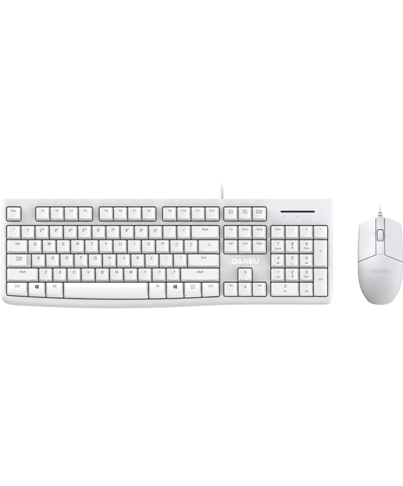 Клавиатура и мышь Dareu MK185 White ver2 white, клавиатура LK185 (мембранная, 104кл, EN/RU, 1,8м), мышь LM103 (1,8м), USB набор клавиатура мышь defender skyline 895 nano white usb