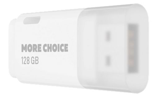 Накопитель USB 2.0 128GB More Choice MF128 White, цвет белый