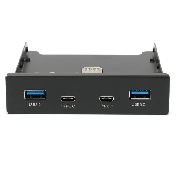 

Планка Gembird FP3.5-USB3-2A2C USB 3.0 на переднюю панель 3.5", 2xUSB-A 3.0 + 2xType-C, FP3.5-USB3-2A2C