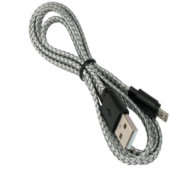 

Кабель интерфейсный USB 2.0 Cablexpert CC-mUSB2-AMBM-FL-1M плоский AM/MicroUSB, 2.1А,12Вт, медь, нейлоновая оплетка, 1м, серый, пакет, CC-mUSB2-AMBM-FL-1M