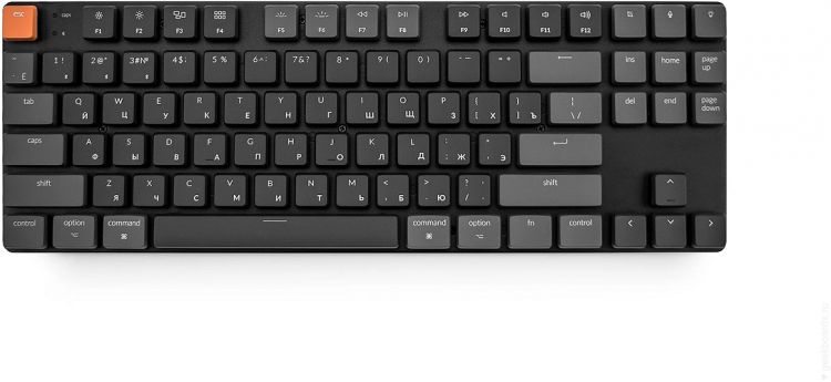 Клавиатура Wireless Keychron K1SE механическая ультратонкая, TKL, RGB подсветка, Red Switch logitech g413 tkl se tactile switch gaming keyboard black