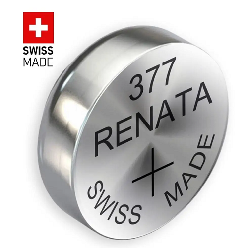 

Батарейка Renata R 377 SR 626 SW, 1,55 В, 28 мА.ч, 1 шт в упаковке (11457), R 377