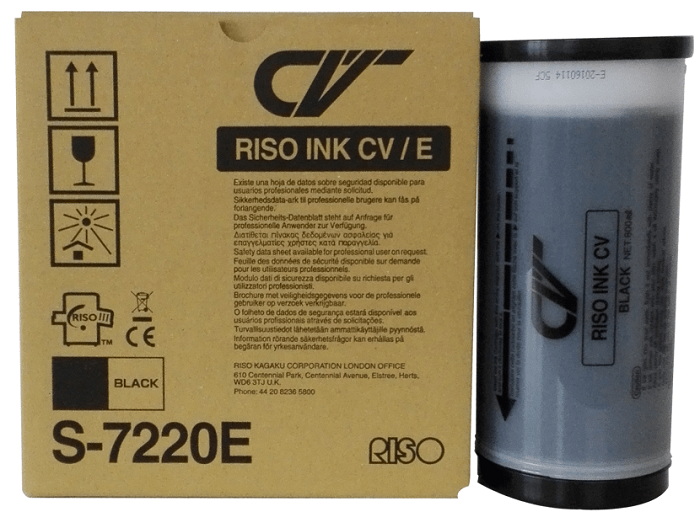 Краска Riso S-7220E чёрная 800 ml для series CV E, цвет черный