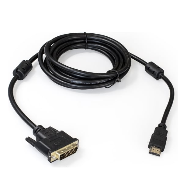 

Кабель HDMI-DVI-D Exegate EX-CC-HDMIM-DVI2M-2.0 EX294673RUS (19M/(24+1)M, dual link, 2м, позолоченные контакты), EX-CC-HDMIM-DVI2M-2.0