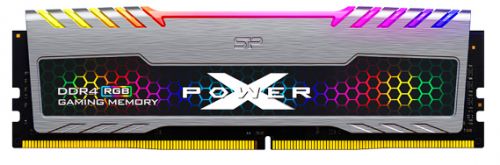 Модуль памяти DDR4 8GB Silicon Power SP008GXLZU360BSB XPOWER Zenith RGB PC4-28800 3600MHz CL18 1.35V, цвет серебристый