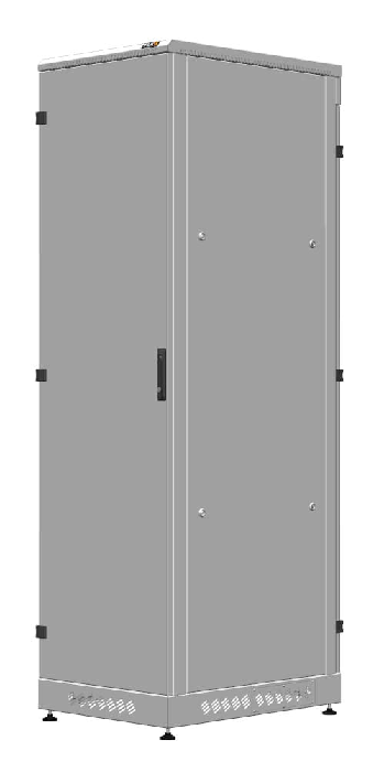 Шкаф напольный 19, 42U TLK TFM-426080-MMMM-GY промышленный, цельнометаллические двери, степень защиты IP54, Ш600хВ2070хГ800мм, серый фото