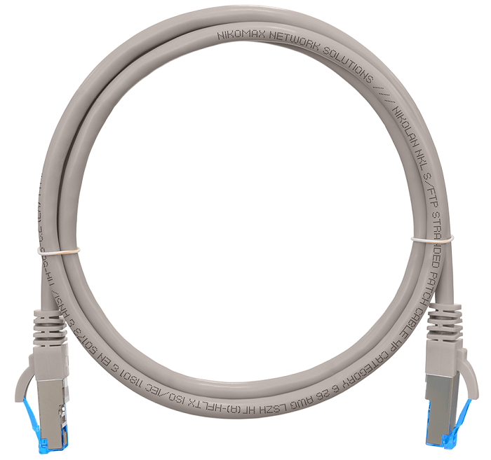 

Кабель патч-корд S/FTP 6 кат. 0.15м NIKOMAX NMC-PC4SE55B-001-GY 2хRJ45/8P8C, T568B, Molded, 26AWG (7х0,165мм), BC (чистая медь), PVC нг(А), серый, 0,1, NMC-PC4SE55B-001-GY