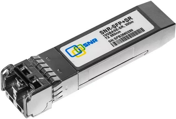 

Модуль SFP+ SNR SNR-SFP+SR-D092B оптический, дальность до 300м (5dB), 850нм для HP, SNR-SFP+SR-D092B