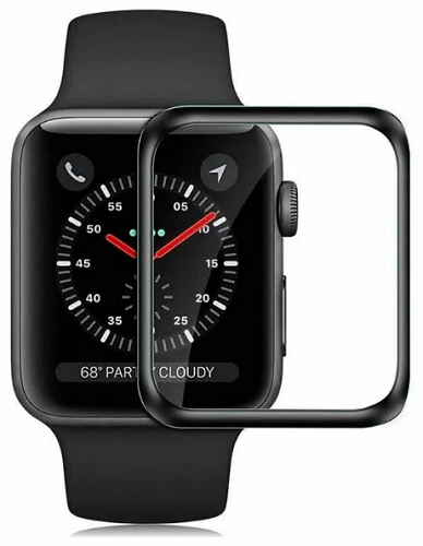 

Защитное стекло Red Line УТ000021855 ультратонкое, полимерное, для Apple Watch (s4/s5) - 40 mm, 3D, чёрная рамка, УТ000021855