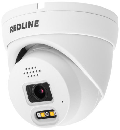 Видеокамера IP REDLINE RL-IP24P-S.alert уличная купольная 4 мп с аналитикой FaceDetection и функцией, размер 1/2.7 Starlight, цвет белый