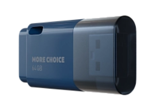 Накопитель USB 2.0 64GB More Choice MF64 Dark Blue, цвет синий