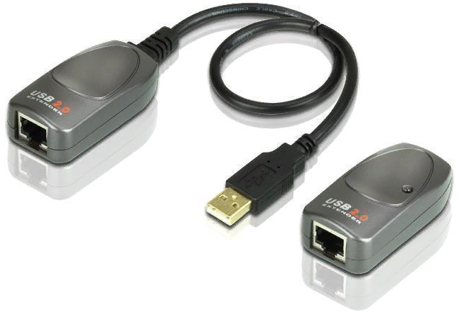 

Удлинитель Aten UCE260-AT-G extender, USB 2.0, 60 метр., 1xUTP Cat5e, USB A-тип, Male/Female, без шнуров, DC 5.3V, (GCR-UEC60DC), UCE260-AT-G