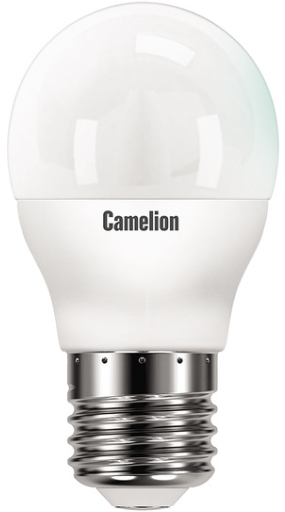 

Лампа светодиодная Camelion LED10-G45/845/E27 10Вт/90Вт, E27, 170-265В, 4500К, 840лм, шар (13568), LED10-G45/845/E27