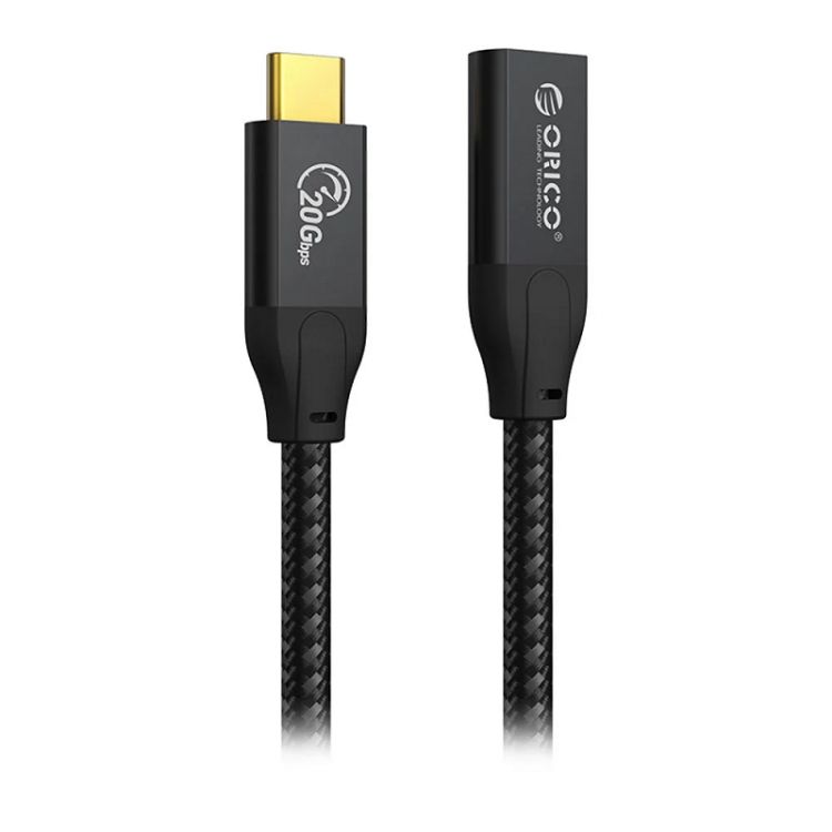 

Кабель-удлинитель Orico CY32-05-BK-BP USB-C 3.2 Gen2х2, USB-C(m)/USB-C(f), 0,5 м, ORICO CY32, черный, CY32-05-BK-BP