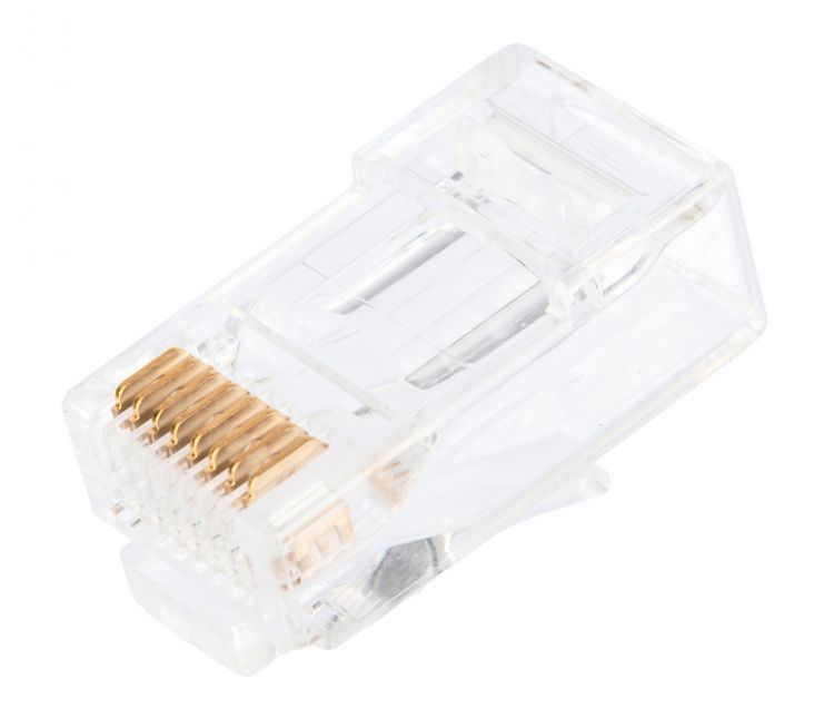 

Коннектор NIKOMAX NMC-RJ88RZ50UE1-PT-100 под витую пару RJ45/8P8C, Кат.6, покрытие 50мкд, сквозной, универсальный, уп-ка 100шт, NMC-RJ88RZ50UE1-PT-100