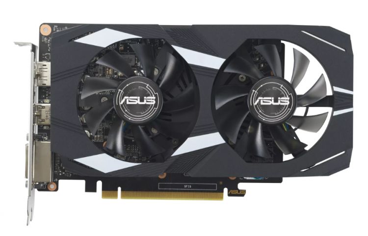 

Видеокарта PCI-E ASUS GeForce GTX 1650 Dual Evo OC (DUAL-GTX1650-O4GD6-P-EVO) 90YV0EZD-M0NA00 4GB GDDR6 128bit 12nm 1410/12000MHz HDMI/DP/DVI, GeForce GTX 1650 Dual Evo OC (DUAL-GTX1650-O4GD6-P-EVO)