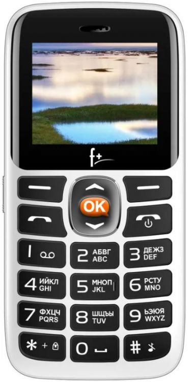 

Мобильный телефон F+ Ezzy4 White белый, 2SIM, 1.77'' 128*160, 32/32MB, up to 16GB flash, 0.08 Mpx, 600мА*ч, Ezzy4 White