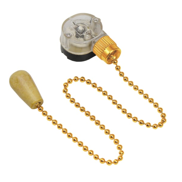 Выключатель Rexant 32-0106 для настенного светильника c деревянным наконечником «Gold»