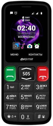 Мобильный телефон Digma Linx S240 LT2060PM_BK - фото 1