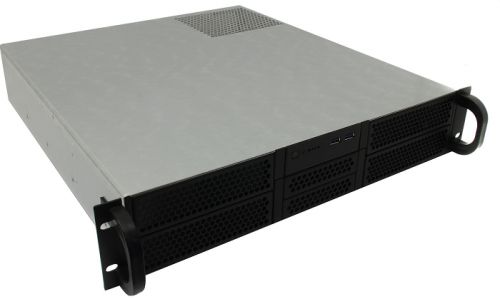 Корпус серверный 2U Procase RE204-D0H8-M-48 0x5.25+8HDD,черный,без блока питания,глубина 480мм,mATX 9.6"x9.6"