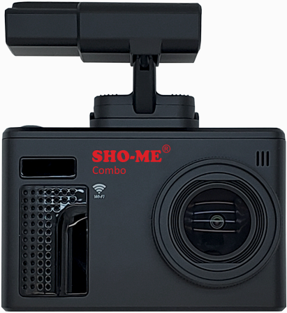 Видеорегистратор Sho-me COMBO NOTE WIFI DUO с радар-детектором, 1920*1080, IPS 2.4, 135 °, microSD, черный