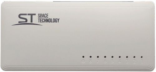 Коммутатор Space Technology ST-GS80 8-ми портовый, обеспечивает подключение сетевых клиентов со скор